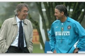 Mancini e Moratti, quando la pioggia non è un problema