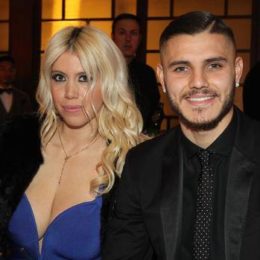 Icardi e Wanda nara cena di natale