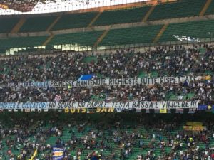 striscione per spalletti