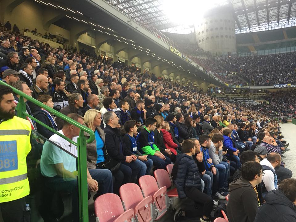 tifosi dell'inter allo stadio