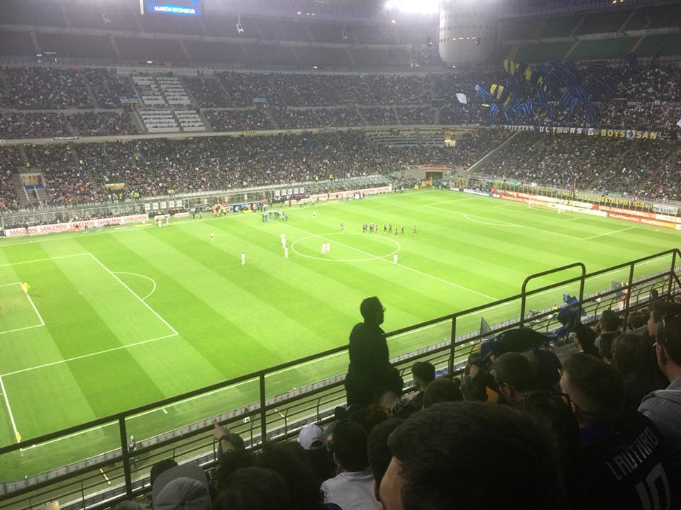 Foto allo stadio di san siro