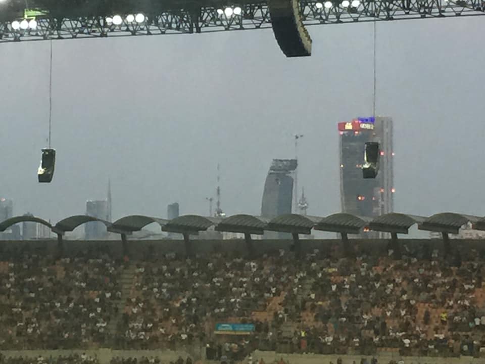 I grattacieli di milano visti dallo stadio san siro