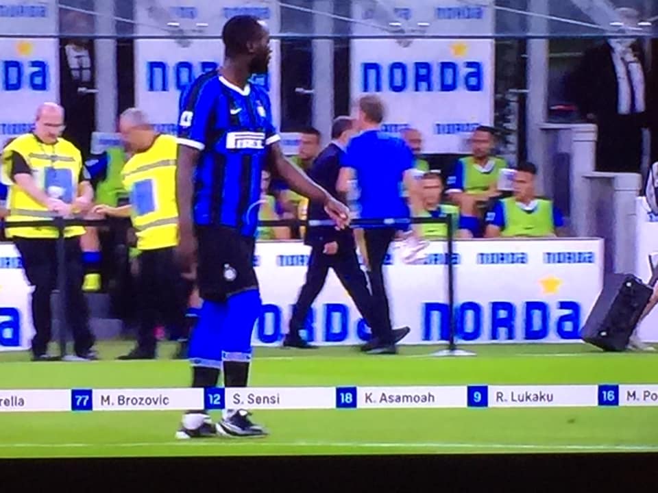 Lukaku ingresso in campo