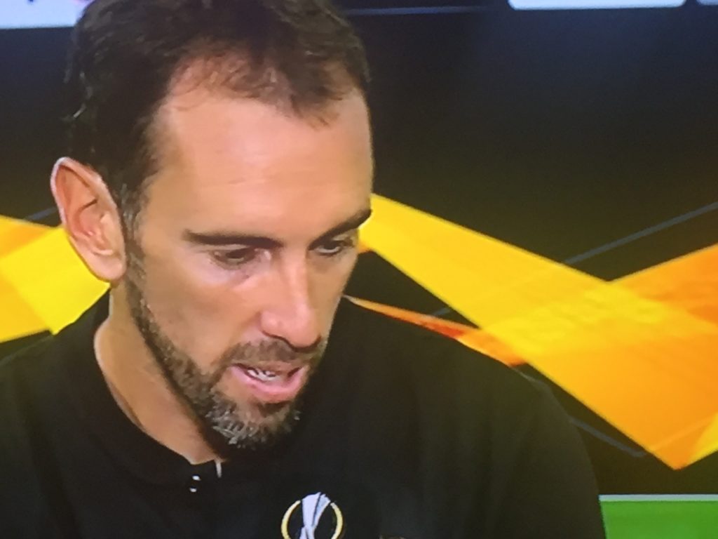 Godin intervistato dopo il match