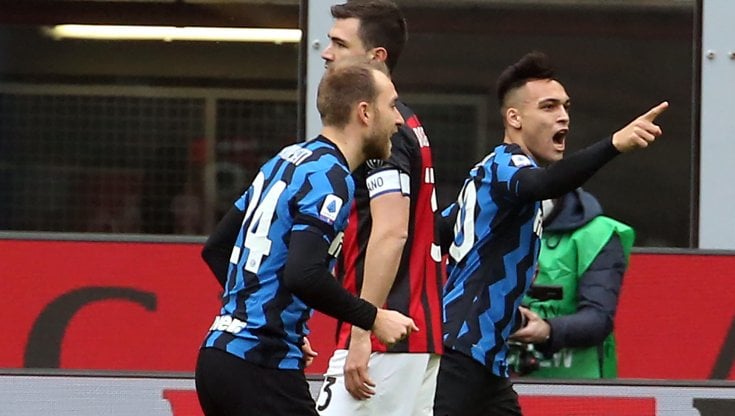 Lautaro esulta, è lui l'eroe del derby 2021, autore di una doppietta