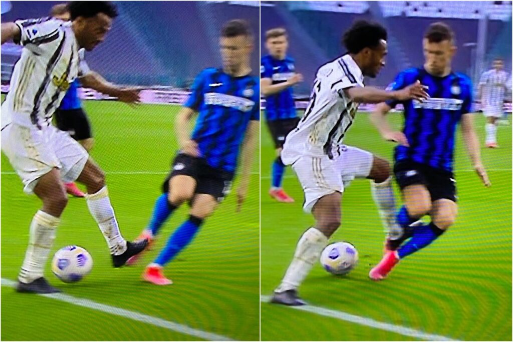 rigore di cuadrado con perisic